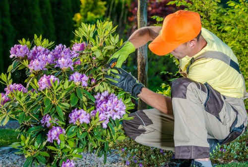 Garden waste sorting and recycling in Coulsdon