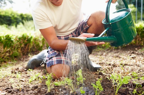 Low-carbon van used for sustainable garden services